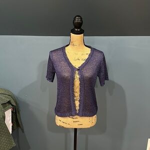 Sag Harbor short sleeve cardigan size PXS women’s